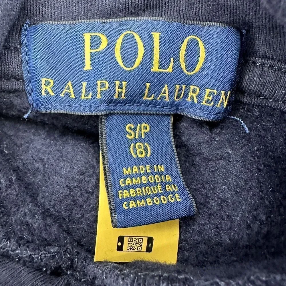 Polo Ralph Lauren Multi Pony Hoodie Navy Blue Boys Size S / 8 Preppy Classic Top